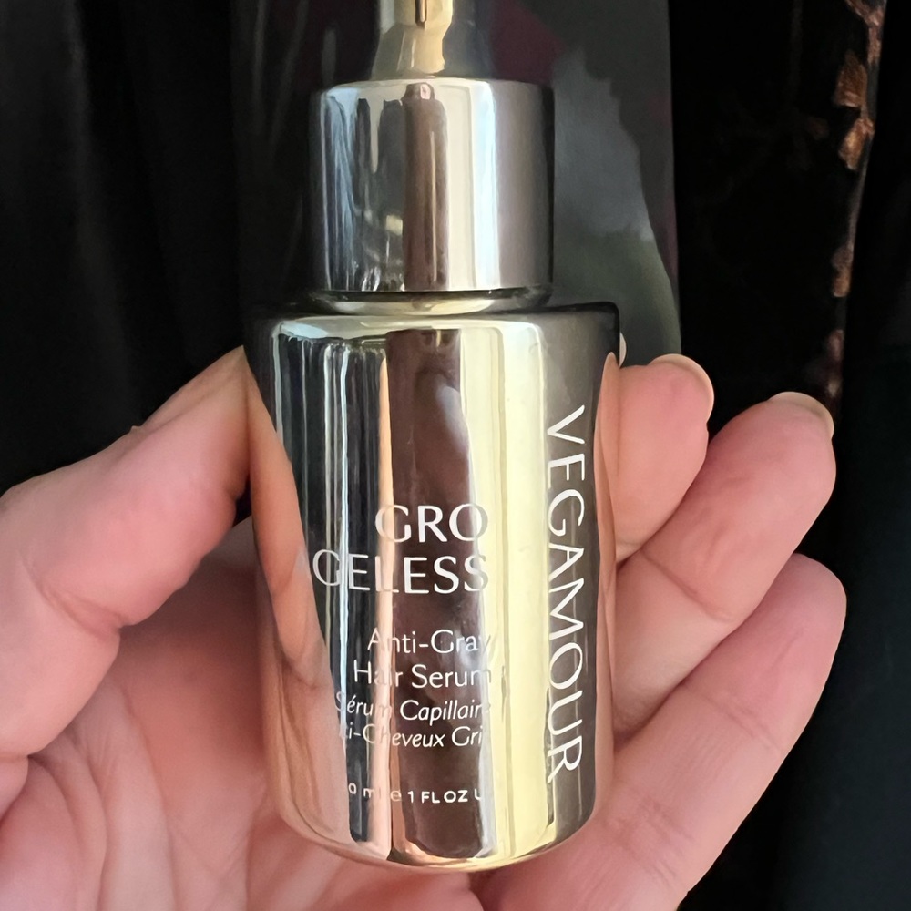 Full sized bottle of Vegamour Gro Ageless Anti-Gray hair Serum